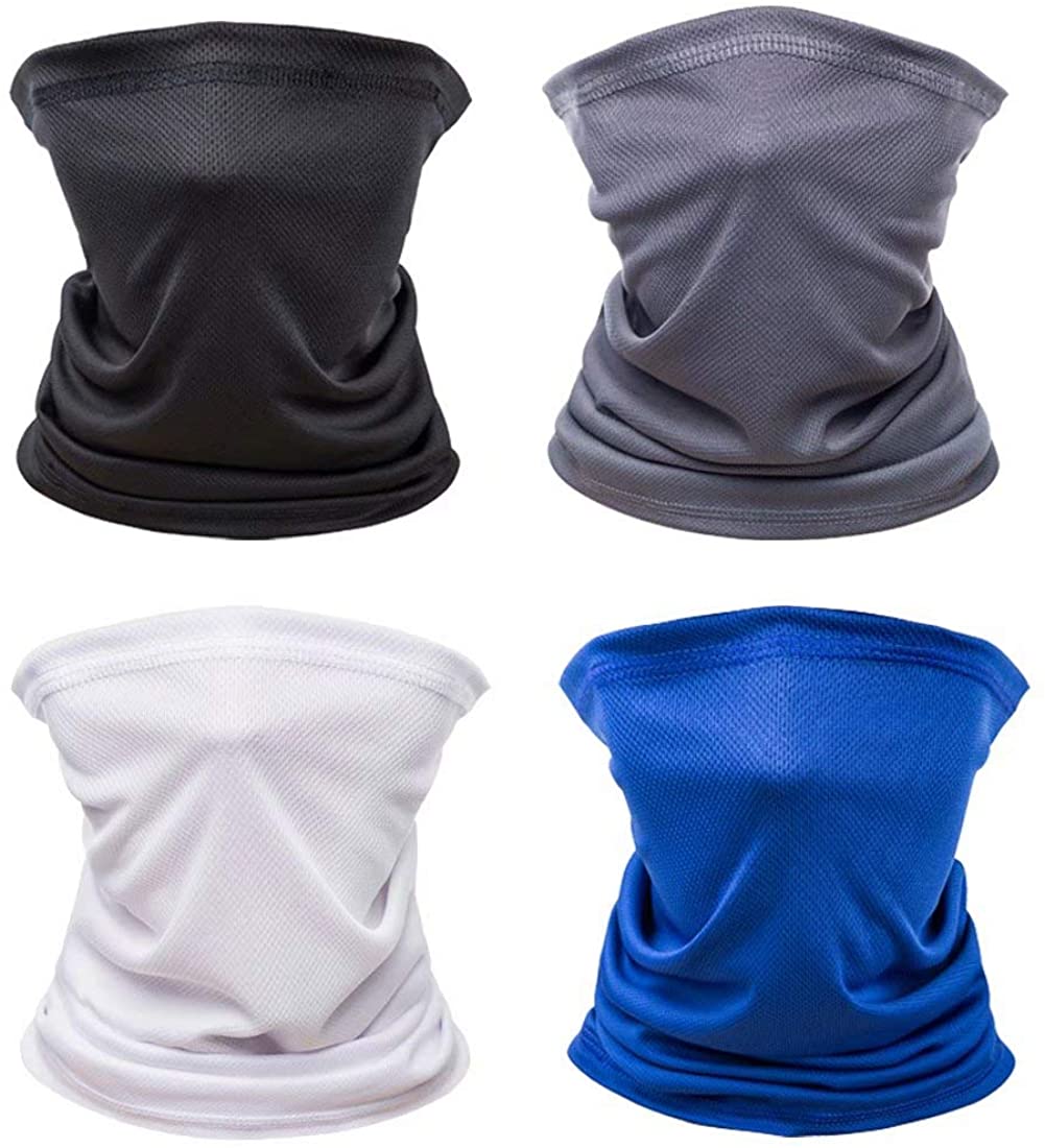 Unisex Sun UV Protection Face Bandana Neck Gaiter, Reusable Washable Cloth Half Mask