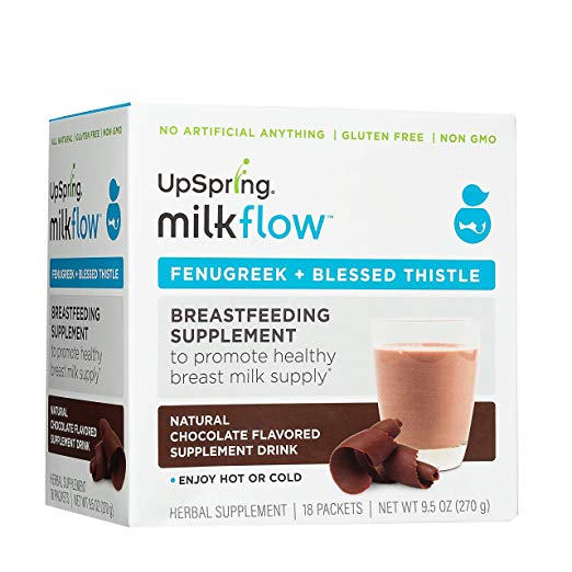 Review of UpSpring Milkflow Fenugreek and Blessed Thistle Powder Chocolate Drink Mix