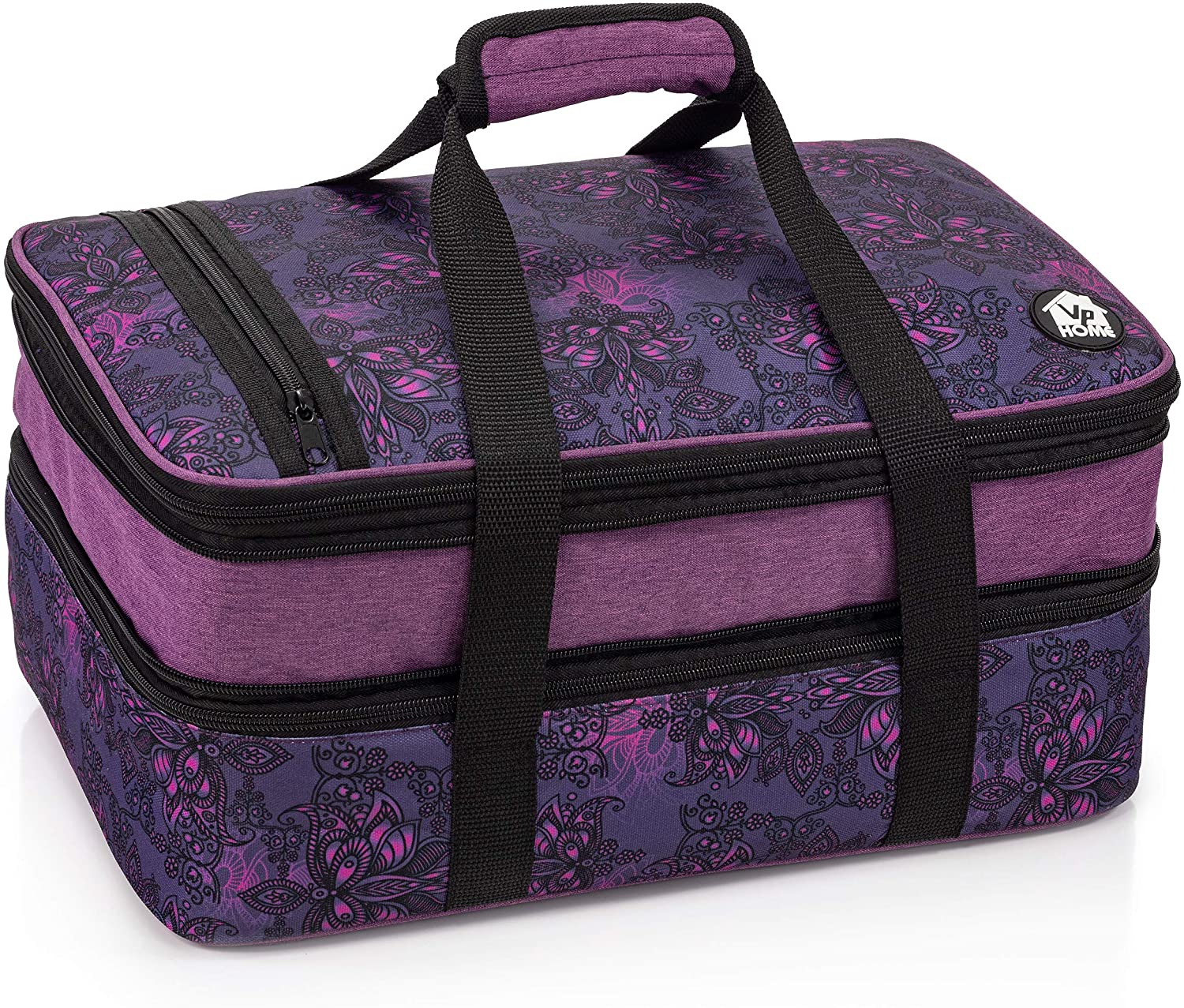 Review of - VP Home Double Casserole Insulated Travel Carry Bag (Henna Tattoo)