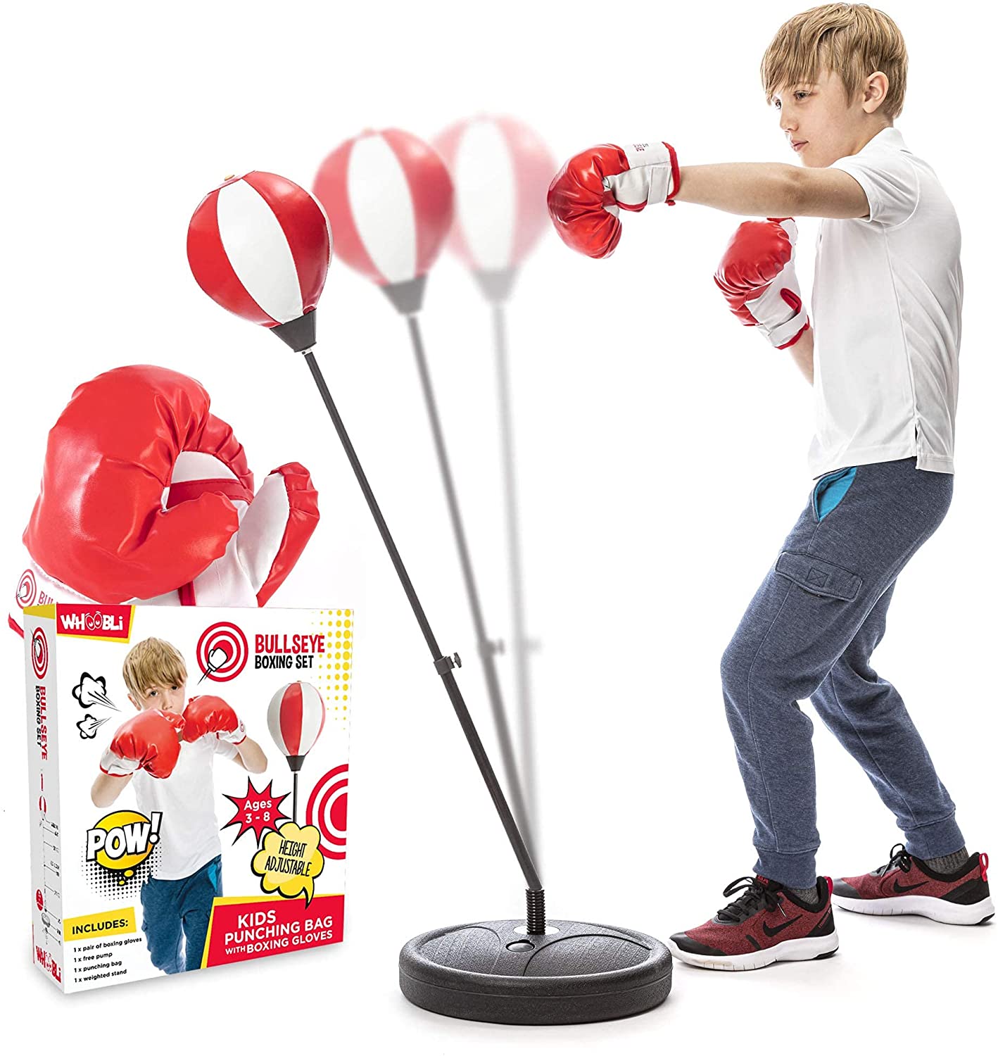 Review of Whoobli Punching Bag for Kids Incl Boxing Gloves