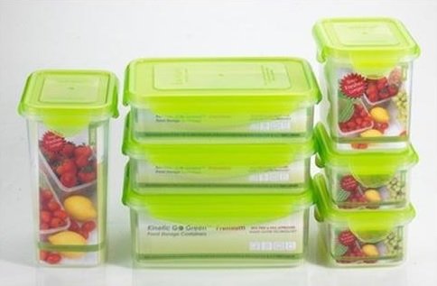 Kinetic Go Green Premium Nano Silver 14 Piece Food Storage Container Set