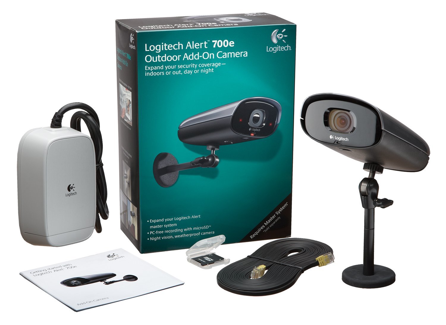 Logitech Alert 700e Outdoor Add-On HD Quality Security Camera with Night Vision (961-000338)