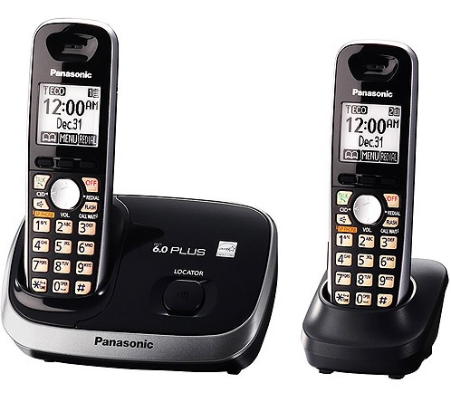 Panasonic KX-TG6512B DECT 6.0 PLUS Expandable Digital Cordless Phone System