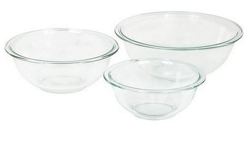 Review of Pyrex Prepware Mixing Bowl Set, Clear