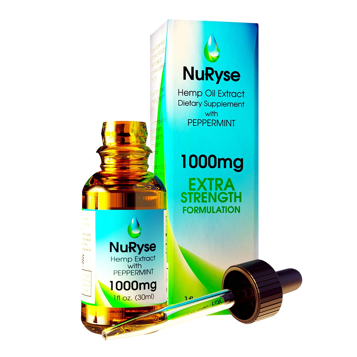 Review of All-Natural Hemp Oil Extract Drops: 1000 mg Herbal Supplement for Daily Use By NuRyse