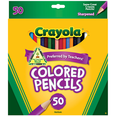 Crayola Long Colored Pencils - 24ct and 50ct