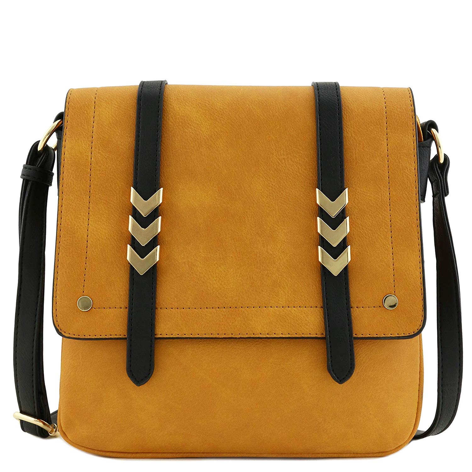 Review of Double Compartment Large Flapover Crossbody Bag by Alyssa