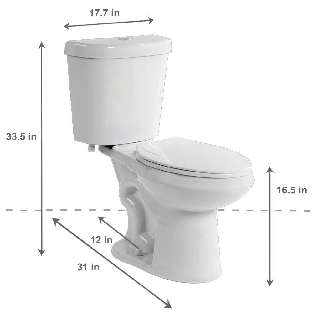 Review of Glacier Bay 2-piece 1.1 GPF/1.6 GPF High Efficiency Dual Flush Complete Elongated Toilet