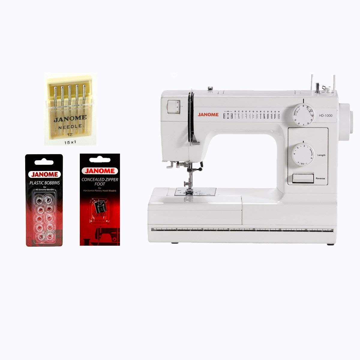 Review of Janome HD1000 Mechanical Sewing Machine with Package