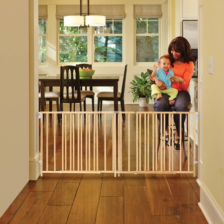 Review of North State Natural Wood Extra Wide Swing Baby Gate, 60