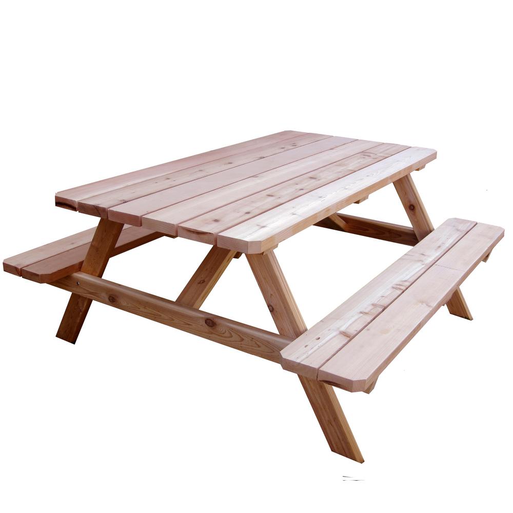 Review of Outdoor Living Today 64-3/4 in. x 66 in. Patio Picnic Table