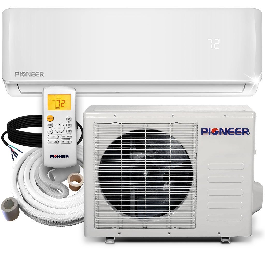 Review of Pioneer WYS012-17 Air Conditioner Inverter+ Ductless Wall Mount Mini Split System Air Conditioner & Heat Pump Full Set, 12000 BTU 115V