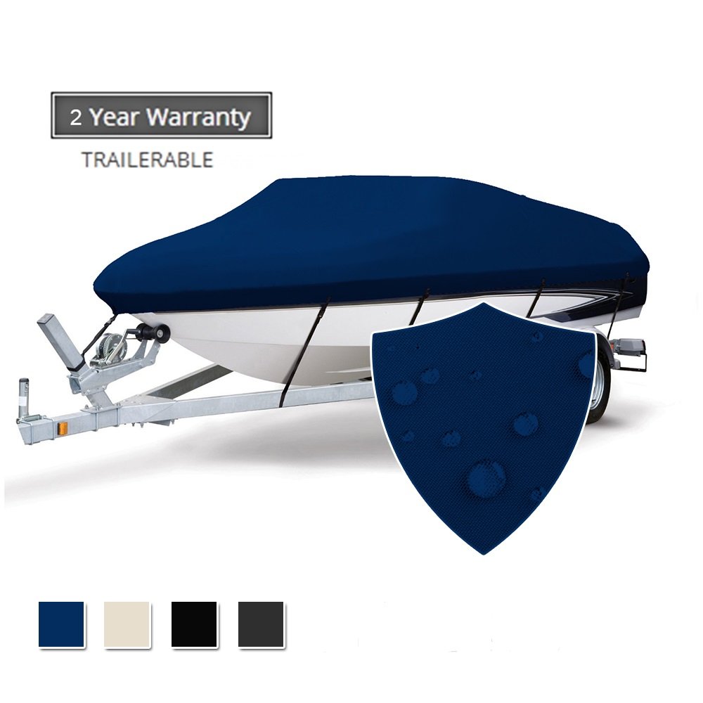 Review of Seamander Trailerable Runabout Boat Cover Fit V-Hull Tri-Hull Fishing Ski Pro-Style Bass Boats, Full Size