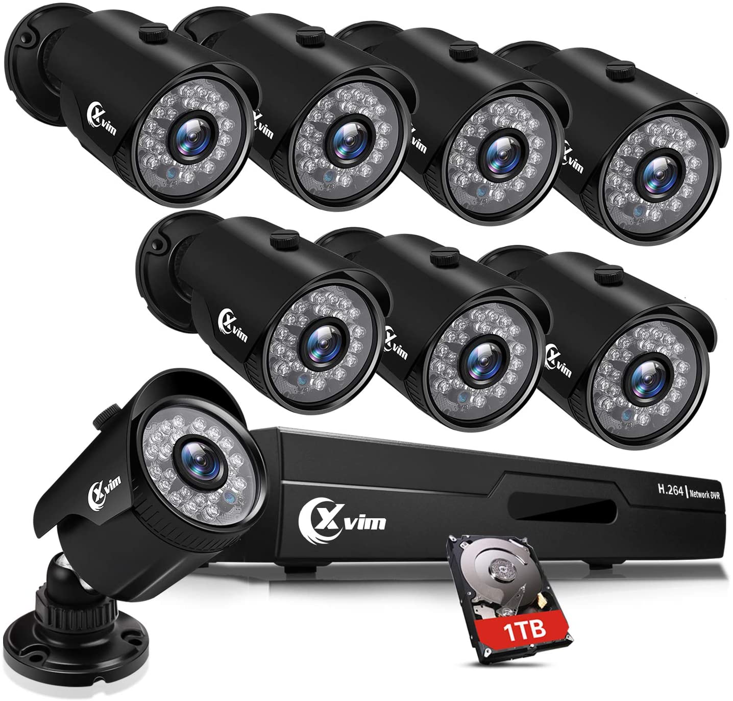 Review of XVIM 8CH 1080P Security Camera System Outdoor
