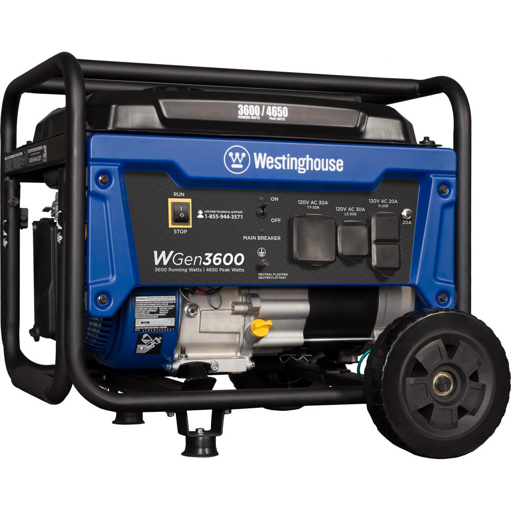 Review of Westinghouse WGen3600 4,650/3,600 Watt Gasoline Powered RV-Ready Portable Generator