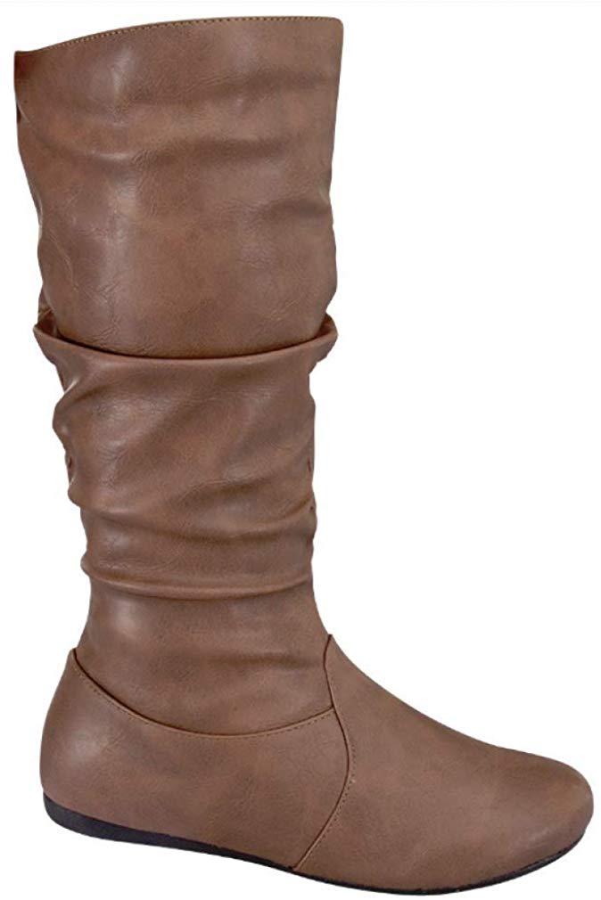 Review of Womens Slouchy Boots Soft Low Heel Under Knee High