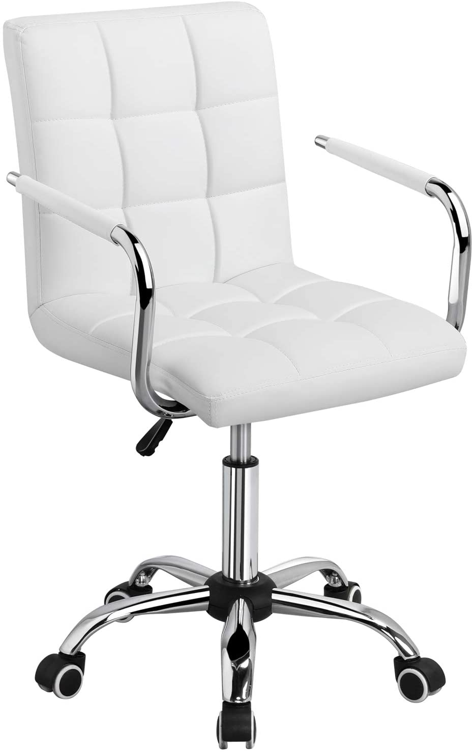 Review of Yaheetech White Desk Chairs with Wheels/Armrests
