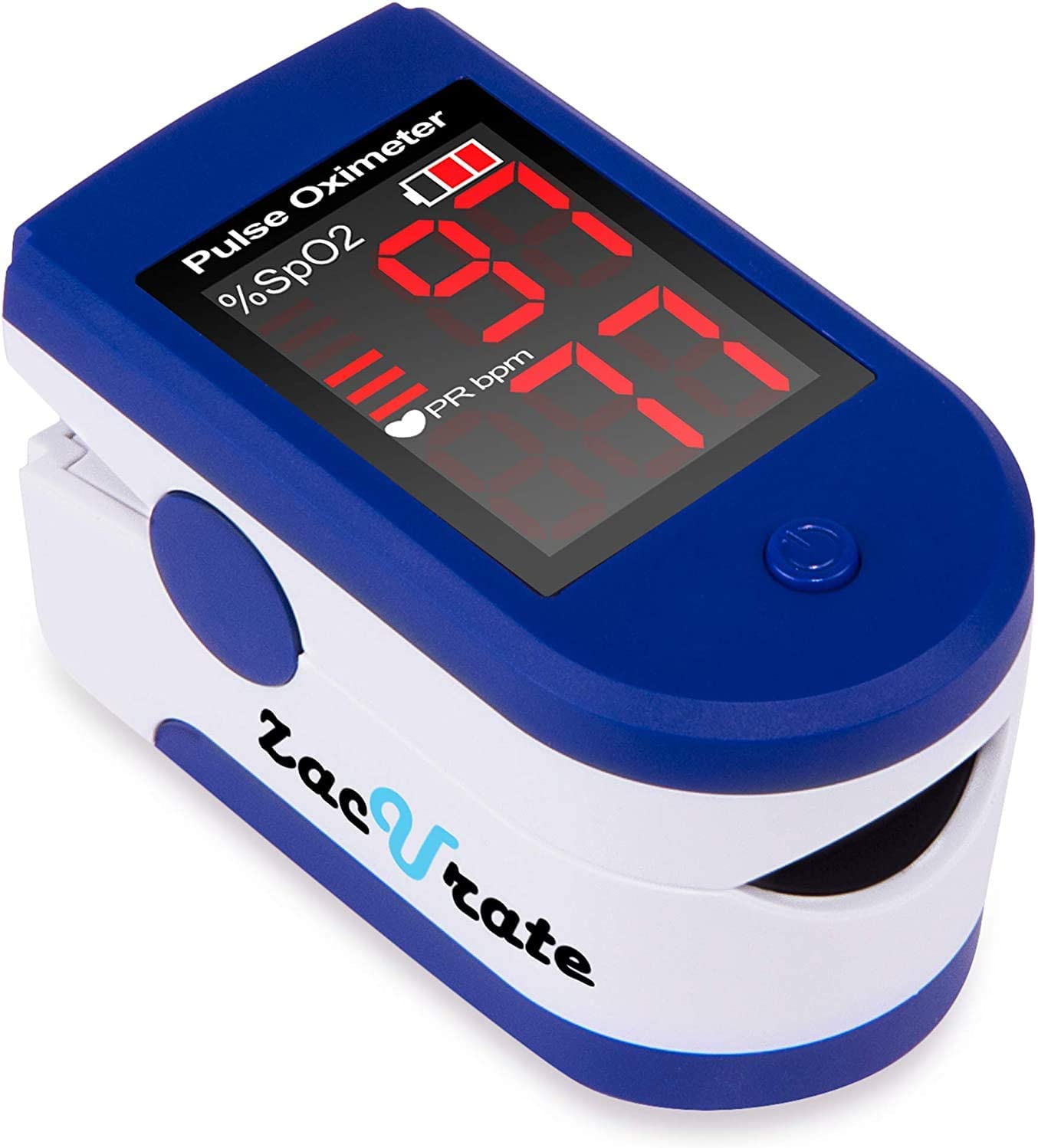 Review of Zacurate Pro Series 500DL Sporting/Aviation Fingertip Pulse Oximeter Blood Oxygen Saturation Monitor with silicon cover, batteries and lanyard (Mystic Purple)